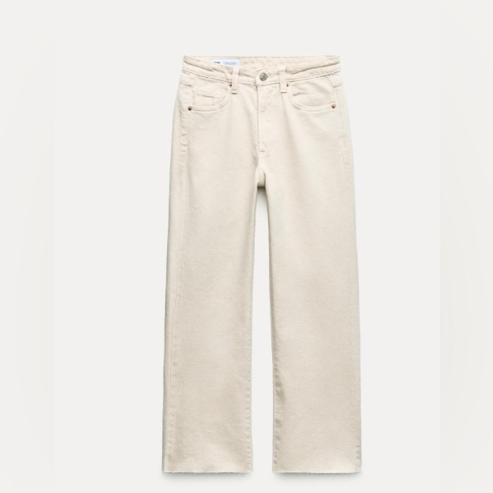 NWT * Zara high rise cropped flare jeans